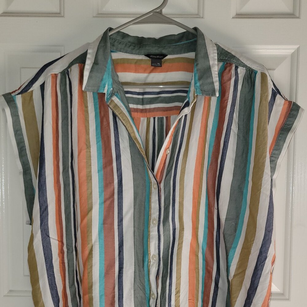 Breezy, boxy, linen top from Eddie Bauer